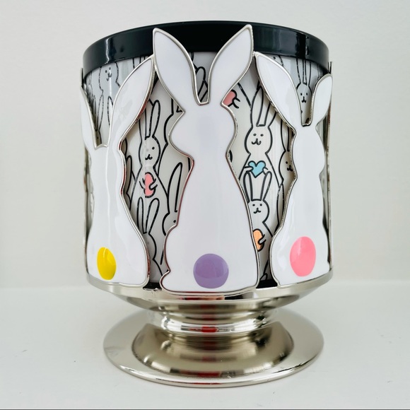RARE Bath and Body Works Easter Bunny Candle Holder - Picture 3 of 5
